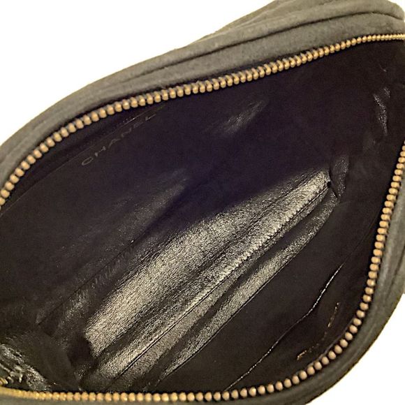 Chanel Fringe Chain Shoulder Leather Black Gold Shoulder Bag - Picture 3 of 5